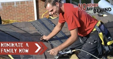 Roofing Contractor Works on a roof