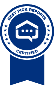 A Homefix Custom Remodeling badge certified by Best Pick Reports.