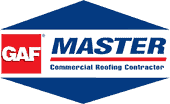 The gaf master commercial heating contractor logo.